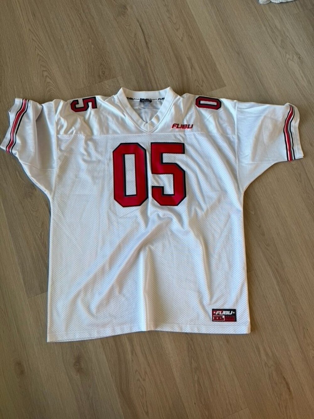 Vintage Fubu football jersey White Red XXL